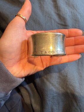 Tiffany & Co. 1837 Sterling Silver Wide Cuff Bracelet